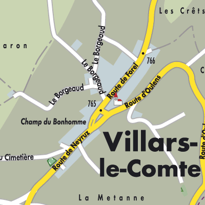 Stadtplan Villars-le-Comte