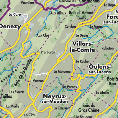 Übersichtsplan Villars-le-Comte