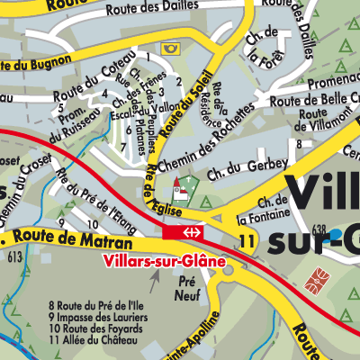 Stadtplan Villars-sur-Glâne