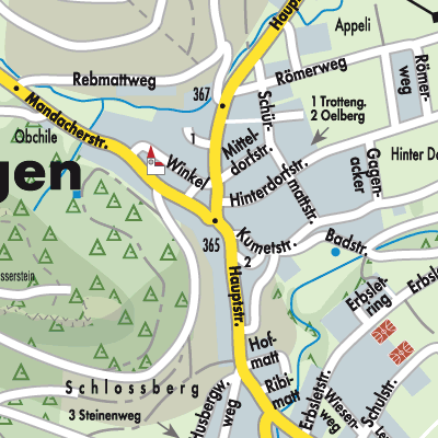 Stadtplan Villigen