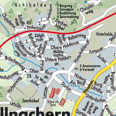 Stadtplan Villnachern