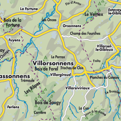 Übersichtsplan Villorsonnens