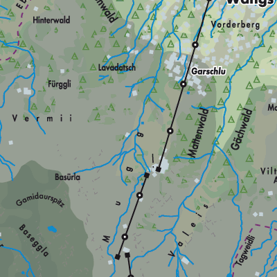 Übersichtsplan Vilters-Wangs