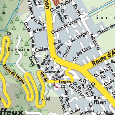 Stadtplan Vionnaz