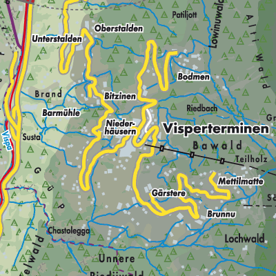 Übersichtsplan Visperterminen