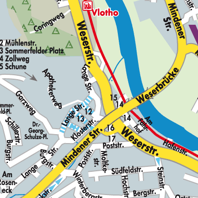 Stadtplan Vlotho