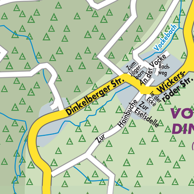 Stadtplan Vockerode-Dinkelberg