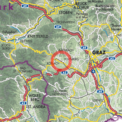 Landkarte Voitsberg