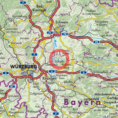 Landkarte Volkach (VGem)