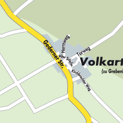 Stadtplan Volkartshain