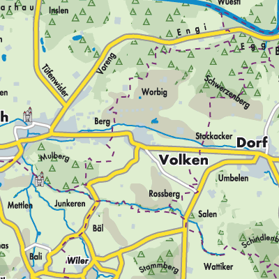 Übersichtsplan Volken