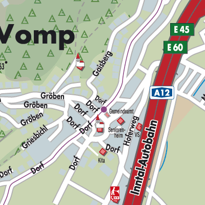 Stadtplan Vomp