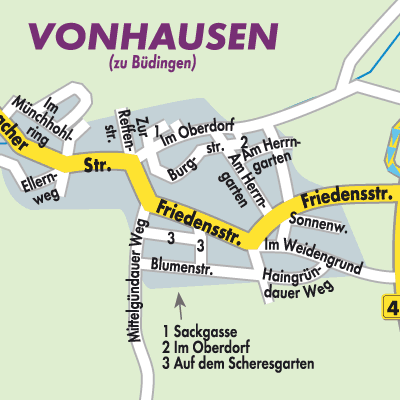 Stadtplan Vonhausen