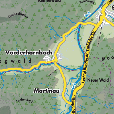 Übersichtsplan Vorderhornbach