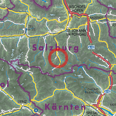 Landkarte Vorderschneeberg