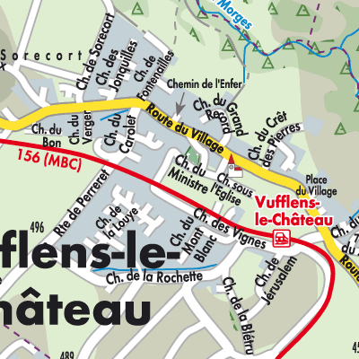 Stadtplan Vufflens-le-Château