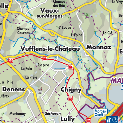 Übersichtsplan Vufflens-le-Château