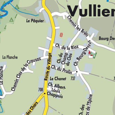 Stadtplan Vulliens