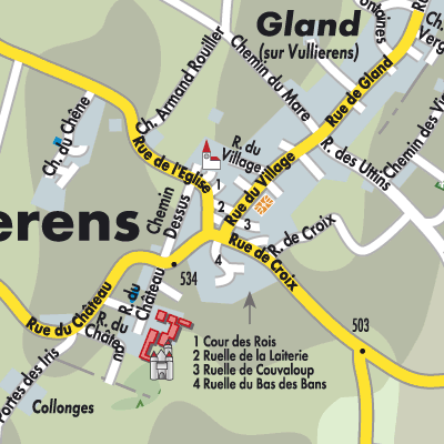 Stadtplan Vullierens