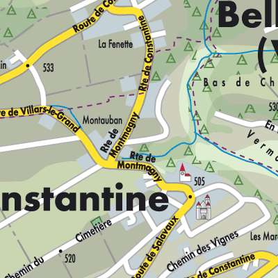 Stadtplan Vully-les-Lacs