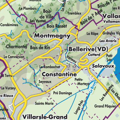 Übersichtsplan Vully-les-Lacs