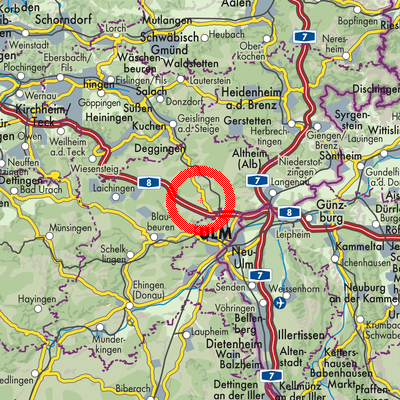 Landkarte VVG der Gemeinde Dornstadt