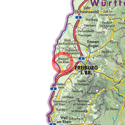 Landkarte VVG der Stadt Breisach am Rhein