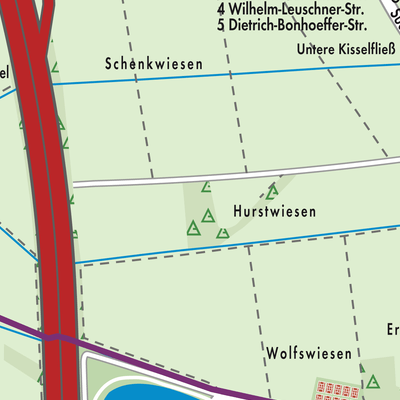 Stadtplan VVG der Stadt Hemsbach