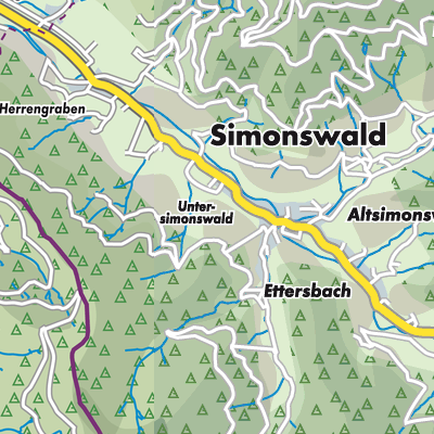 Übersichtsplan VVG der Stadt Waldkirch