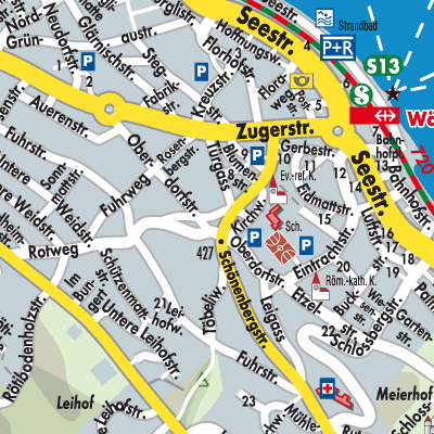 Stadtplan Wädenswil