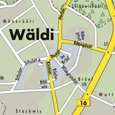 Stadtplan Wäldi