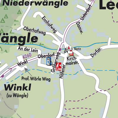 Stadtplan Wängle