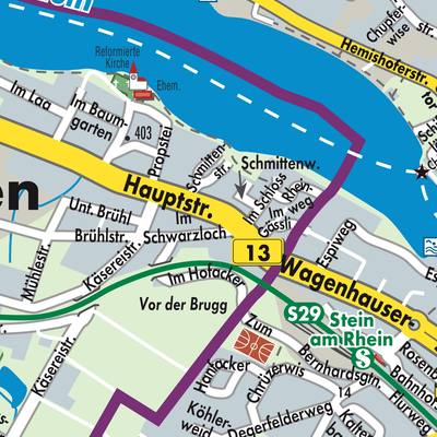 Stadtplan Wagenhausen