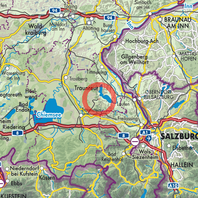 Landkarte Waging am See (VGem)
