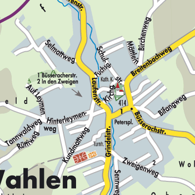 Stadtplan Wahlen