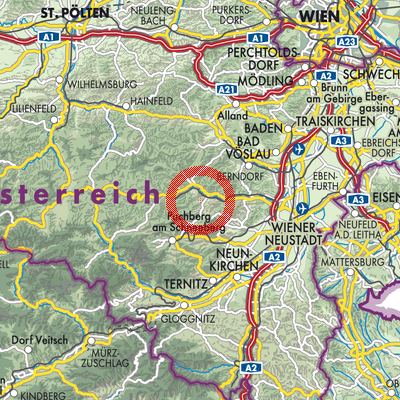 Landkarte Waidmannsfeld