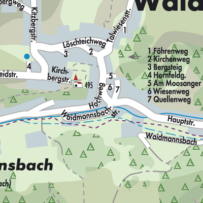 Stadtplan Waidmannsfeld