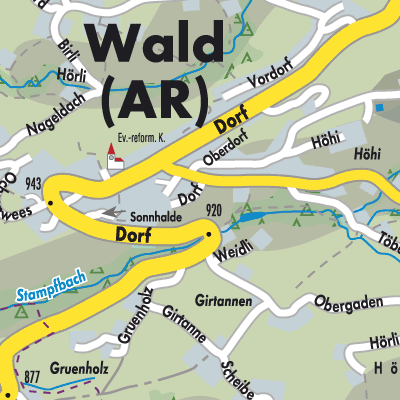 Stadtplan Wald (AR)