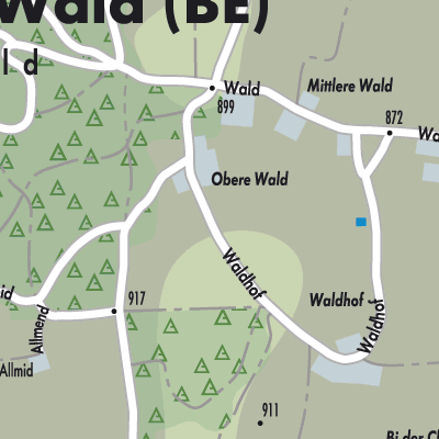 Stadtplan Wald (BE)