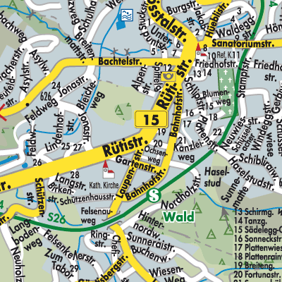 Stadtplan Wald (ZH)