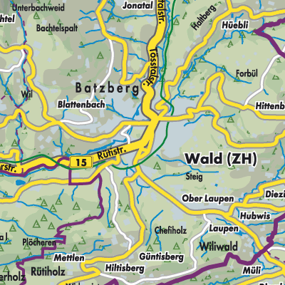 Übersichtsplan Wald (ZH)