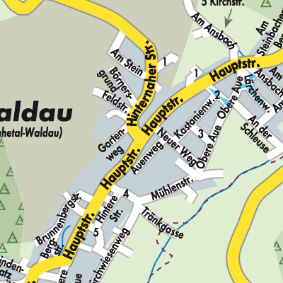 Stadtplan Waldau