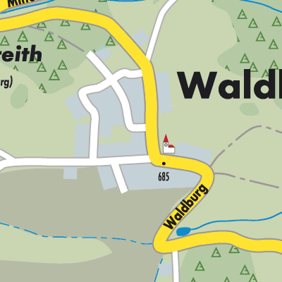 Stadtplan Waldburg