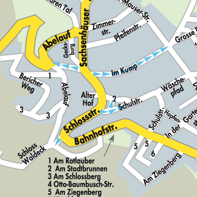 Stadtplan Waldeck