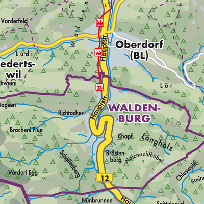 Übersichtsplan Waldenburg
