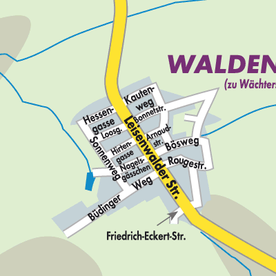 Stadtplan Waldensberg