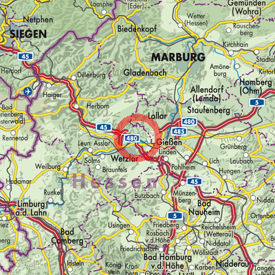 Landkarte Waldgirmes
