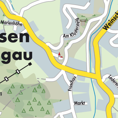 Stadtplan Waldhausen im Strudengau