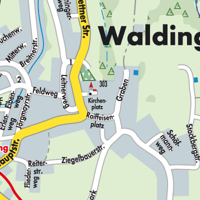 Stadtplan Walding