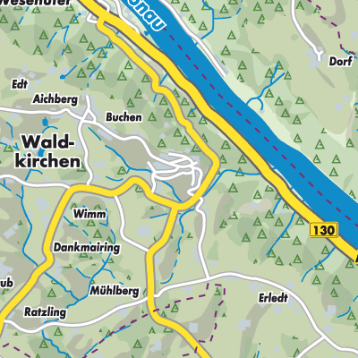 Übersichtsplan Waldkirchen am Wesen